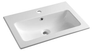 Biała ceramiczna umywalka 60x40 cm Practico – Sapho