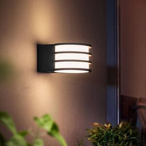 Philips Hue kinkiet zewnętrzny LED Lucca Lucca, możliwość ściemniania, czarny, aluminium, nowoczesny