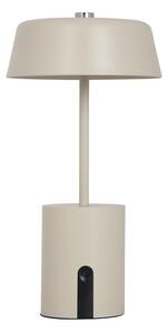 Beżowa metalowa lampa stołowa LED (wysokość 22,5 cm) Elemental LED – Leitmotiv
