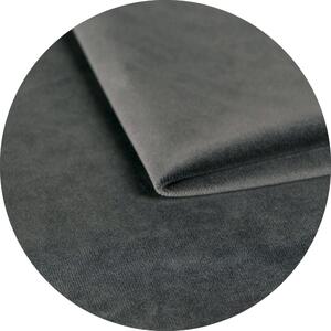 Łóżko 120x200 Tapicerowane Cosenza Welur Ciemno Szare