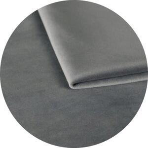 Łóżko 120x200 Tapicerowane Cosenza Welur Szare