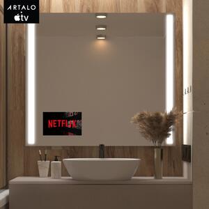 SMART LED lustro do łazienki z oświetleniem M4 premium + SmartScreen with Apple TV