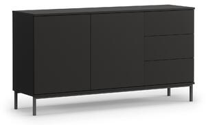 Komoda do salonu K2D3SZ Querty Czarny
