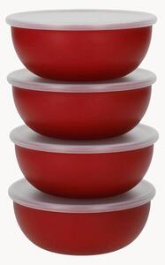 Komplet misek z pokrywkami Universal Empire Red, 4 elem