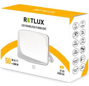 Retlux RSL 254 Reflektor LED, 200 x 156 x 56 mm, 50 W, 4500 lm