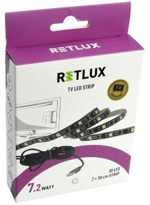 LED Retlux RLS 101 taśma ze złączem USB zimna biała, 2 x 50 cm