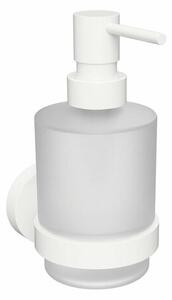 Sapho XR103W X-Round White dozownik mydła 200 ml, szkło mleczne/biały