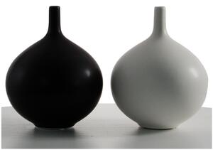 Zestaw Biały i Czarny Wazon Dekoracyjny Ceramiczny Sevilla - 24cm