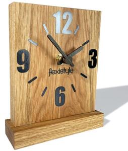 Zegar stojący czarny drewniany Square Oak