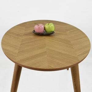 Designerski owalny stół i krzesła dla czterech osób