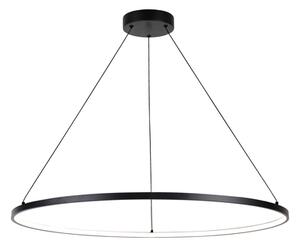 Lampa wisząca LED pierścieniowa czarna HORIK 90 cm
