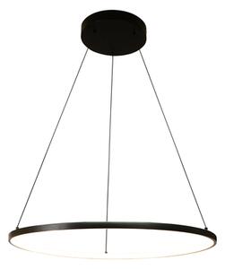 Lampa wisząca LED pierścieniowa czarna HORIK 60 cm