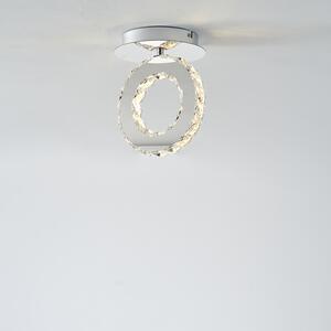 Lampa sufitowa LED pierścień chrom GIRONA