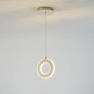 Lampa wisząca LED pierścień złota GIRONA