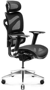 Krzesło biurowe z dzielonym oparciem Diablo V-Commander czarny