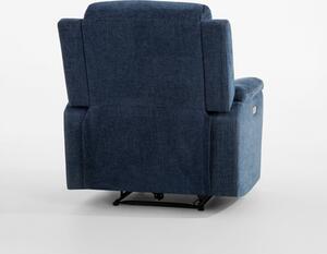 Fotel z funkcją relaksu niebieski ZATRI