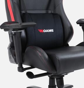 Fotel gamingowy czarno-czerwony MORAZI