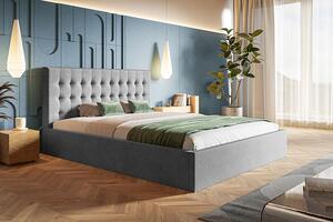 Dwuosobowe tapicerowane łóżko 160x200 Pikaro 2X - 36 kolorów