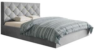 Dwuosobowe łóżko z zagłówkiem 140x200 Netta 3X - 36 kolorów