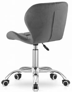 Ciemnoszare pikowane biurowe krzesło obrotowe - Renes 4X