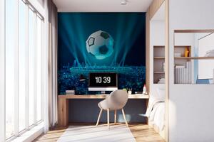 Fototapeta Piłka nożna nad stadionem, Fototapety Dziecięce, Popularne Fototapety, u72793 - Tapeko.pl