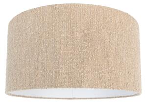 Abażur materiałowy beżowy z tkaniny boucle 50/50/25