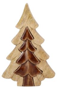 Świąteczna dekoracja 3D BRĄZOWE DRZEWO 19,5 cm - różne kolory Kolor: Brązowy