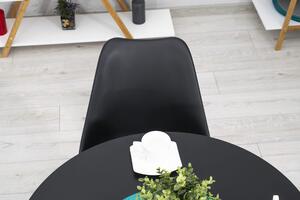 EMWOmeble Okrągły stolik w stylu skandynawskim TODI 3327 czarny 80cm