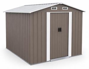 Aga Domek ogrodowy 303x236x190 cm szarobrązowy