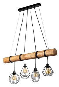 Loftowa lampa na belce sosna naturalna - A04-Grina