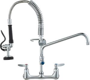 VEVOR Bateria zlewozmywakowa z wycigan wylewk, wysoko 53 cm, obrotowa wylewka 30,5 cm, bateria zlewozmywakowa do montau na cianie, mosina, z wycigan wylewk, do zlewozmywaków 1/2/3 komorowych