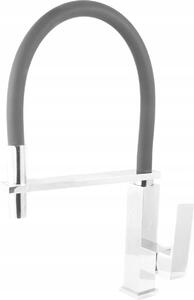 Granitan | Bateria kuchenna Look – czarna – wysoko 420 mm – wysuwana wylewka – obrót o 360°