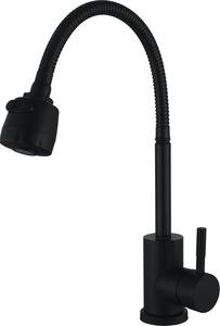 Bateria kuchenna WEZER EKO4D-01-BLACK z elastyczn wylewk - 2 rodzaje strumienia