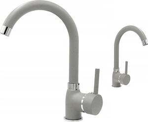 Granitan | BETA – bateria kuchenna – obrót o 360° – szara – mosina – gowica ceramiczna