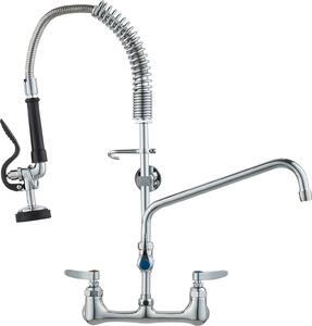 Bateria zlewozmywakowa cienna 63,5cm z wownic do zlewu 1/2/3-komorowego