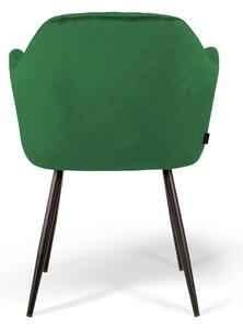 MebleMWM Krzesło tapicerowane zielone 8174 welur