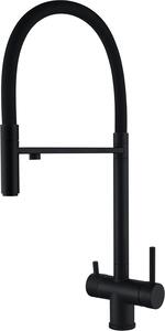 Bateria kuchenna WEZER TOP4-01-BLACK z podczeniem do filtra wody