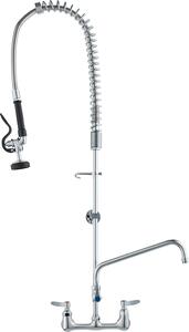 VEVOR Bateria zlewozmywakowa z wycigan wylewk, wysoko 111 cm, rodek 203 mm, obrotowa wylewka 305 mm, monta cienny Bateria zlewozmywakowa, mosina konstrukcja z wycigan wylewk, do zlewozmywaków 1/2/3 komorowych