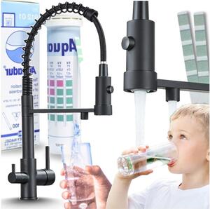 Bateria Kuchenna Trójdrona Solid Spring - Czarny Mat