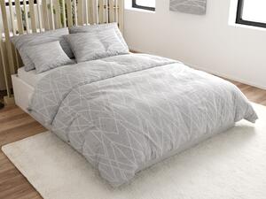 Pościel z bawełny Renforcé GRAY STRIPES szare Rozmiar pościeli: 70 x 90 cm | 140 x 200 cm