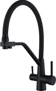Bateria kuchenna WEZER INX4A-08-BLACK z podczeniem do filtra wody