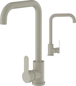Granitan | STEEL – bateria kuchenna – obrót o 360° – beowa – stal nierdzewna – gowica ceramiczna