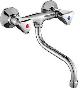 Bateria zlewozmywakowa cienna Norm chrom