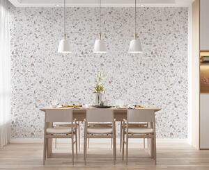 Fototapety Płytki lastryko, mozaika z kamieniami naturalnymi, granitem, marmurem, kwarcem, betonem, Fototapeta Terrazzo, u94304 : Uwalls.pl