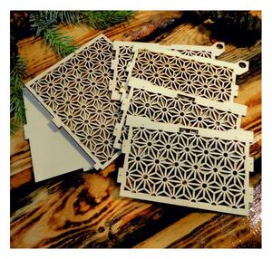 Vintage pudełko z drewna - Easy, rozmiar: 12,6x12,6x8,2 cm, półprodukt - dostarczany na demontażu
