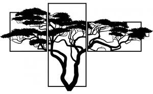 Trzyczęściowy drewniany obraz bonsai - SKALICEF