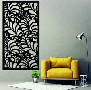 Elegancki drewniany panel z kwiatowym wzorem | PIKI