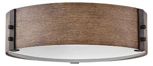 Elstead Hinkley HK-SAWYER-F-M-SQ - Lampa sufitowa SAWYER 3xE14/40W/230V śr. 38cm brązowa ED0874