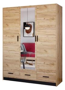 Szafa z lustrem SANNA 150x215 cm dąb craft MT0056