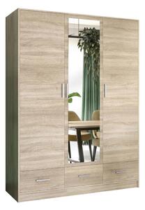 Szafa z lustrem SANNA 150x215 cm dąb sonoma MT0054